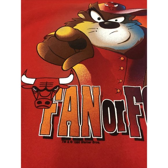 VTG Chicago Bulls Tazmanian Devil Fan Or Foe? - Picture 5 of 5